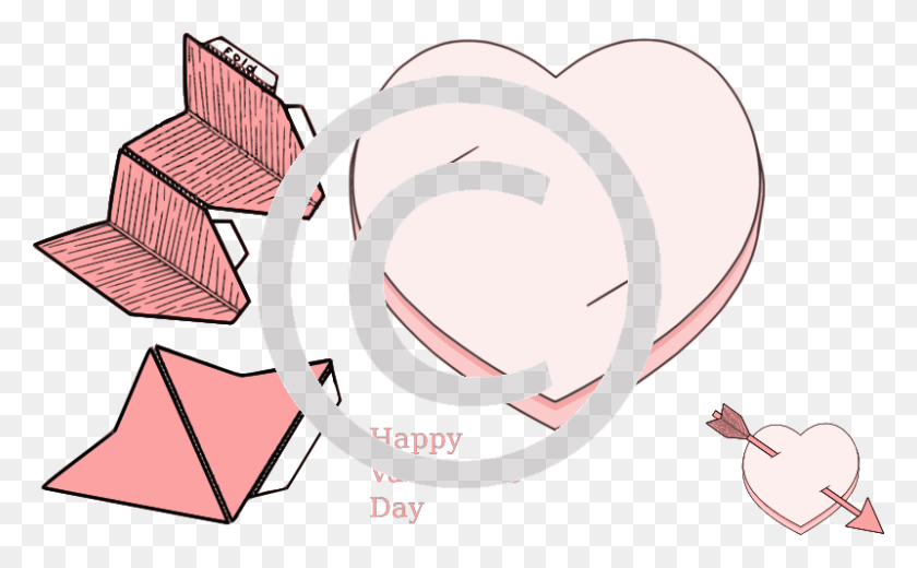 800x472 Happy Valentines Day Clip Art, Text HD PNG Download