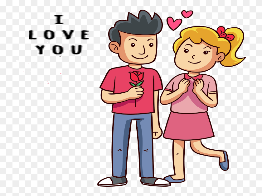739x570 Happy Valentines Day Image Cartoon, Person, Human, Female HD PNG Download