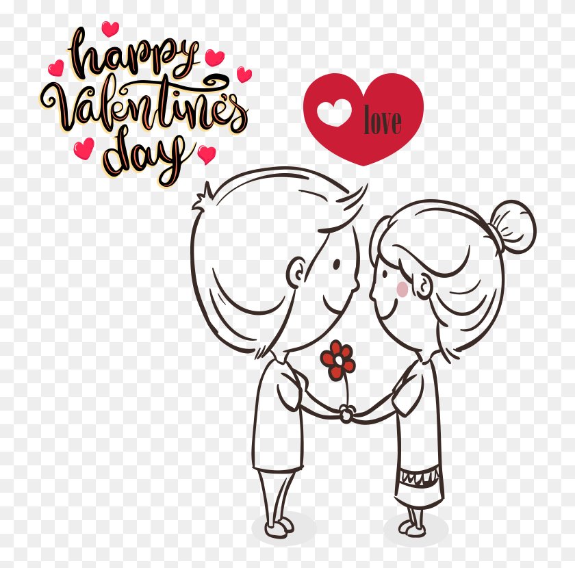 729x770 Happy Valentines Day Image Lettering For Valentines Day, Text, Diwali, Urban HD PNG Download