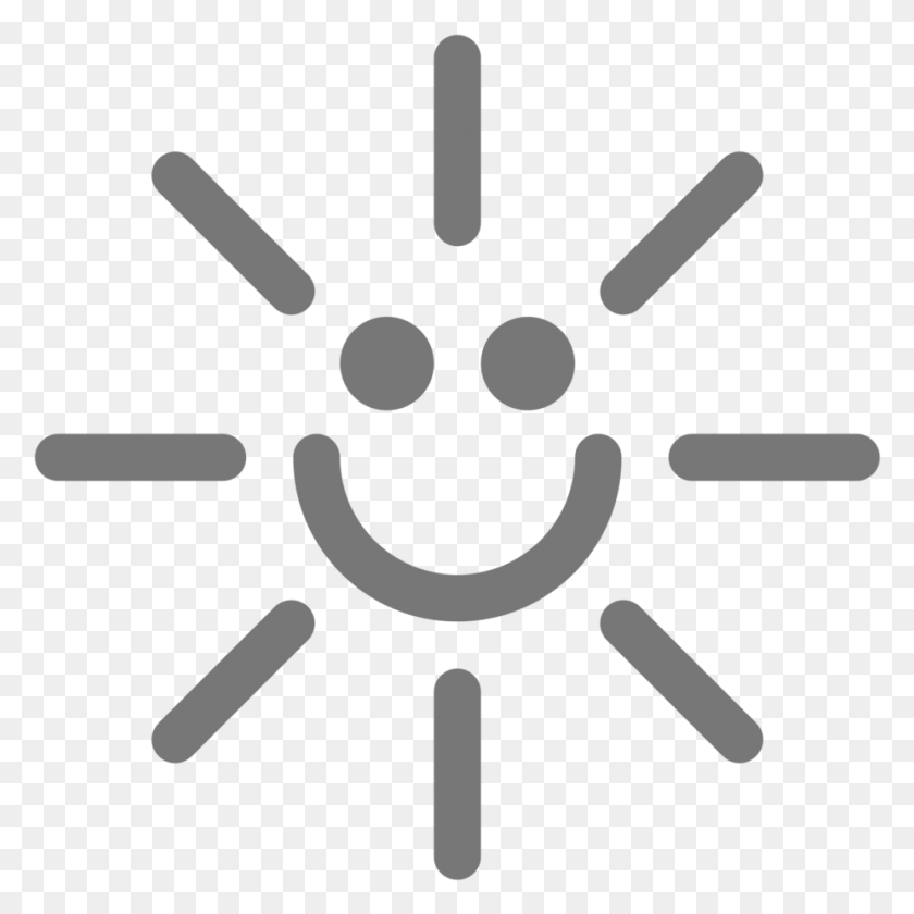 927x927 Happysun, Stencil, Symbol, Gray HD PNG Download