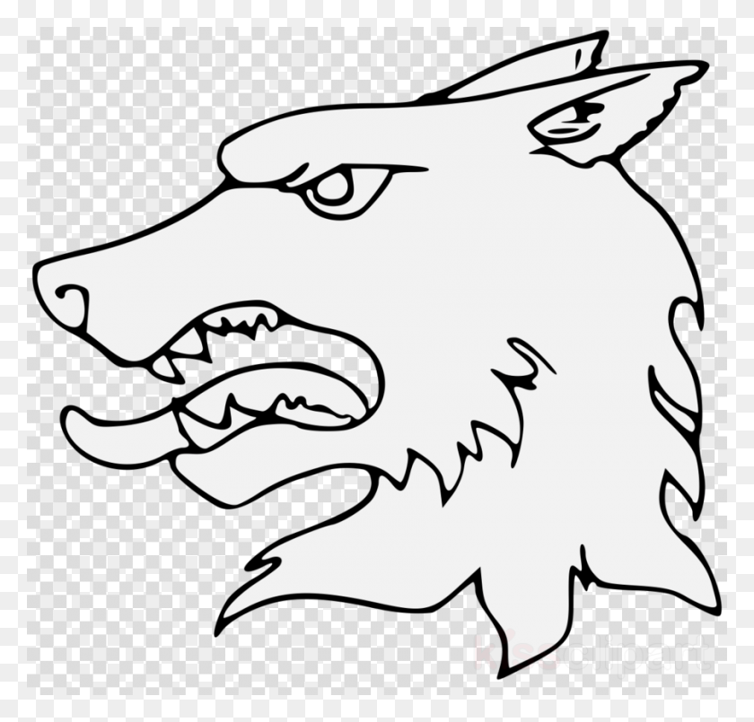 900x860 Haraldic Wolf Clipart Dog Wolves In Heraldry Snout Birds Eye View Of A Rose, Mammal, Animal, Texture HD PNG Download