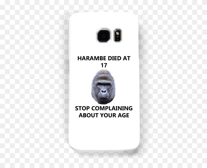 408x620 Harambe Birthday Present Mobile Phone, Ape, Wildlife, Mammal HD PNG Download
