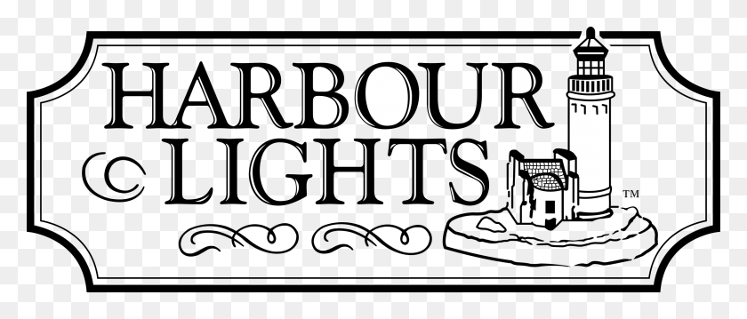 2400x920 Логотип Harbour Lights, Сан-Франциско, Цифра, Символ, Текст Png Скачать