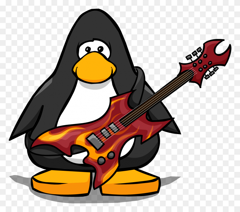 1781x1554 Hard Rock Clipart Bold Penguin With A Top Hat, Guitar, Leisure Activities, Musical Instrument HD PNG Download