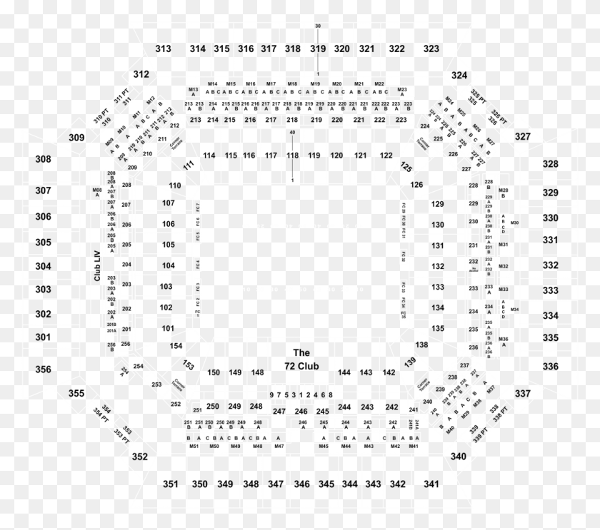1035x907 Hard Rock Stadium Seating Chart, Plan, Plot, Diagram HD PNG Download