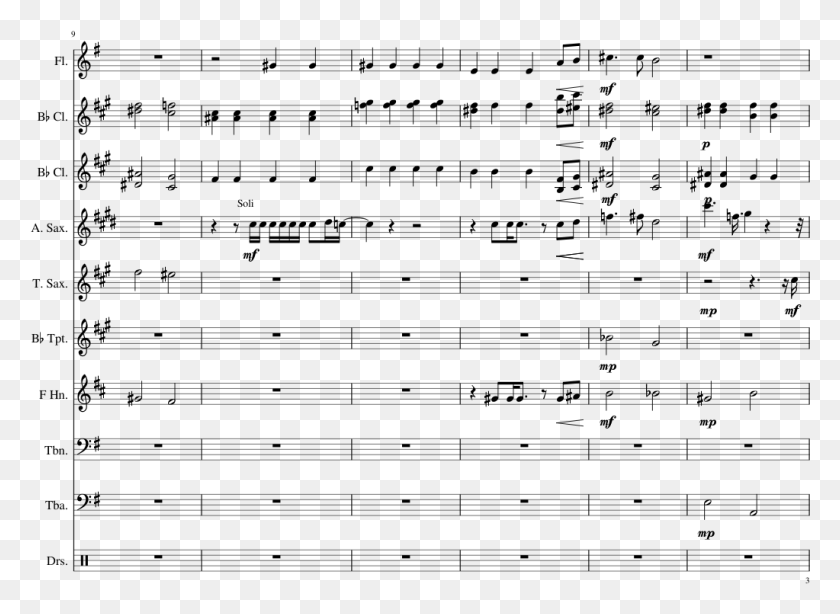 1023x727 Hard To Say I39m Sorry Sheet Music 3 Of 16 Pages H3h3 Outro Sheet Music, Gray, World Of Warcraft HD PNG Download