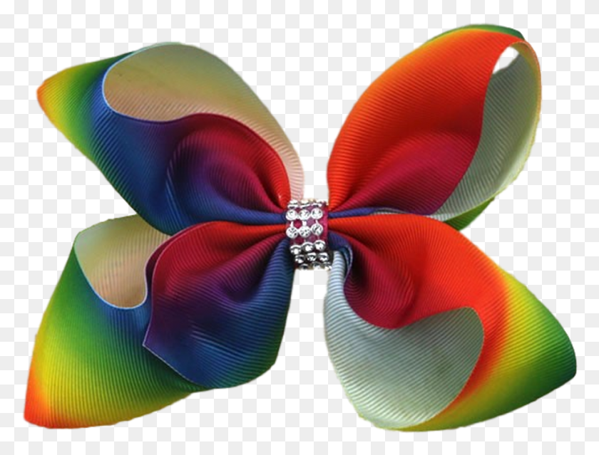 916x680 Hareena Hair Bow Rhinestone Rainbow Butterfly, Галстук, Аксессуары, Аксессуар Hd Png Скачать
