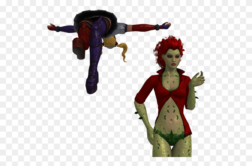 530x495 Harley And Ivy Photo Cartoon, Person, Human, Clothing HD PNG Download