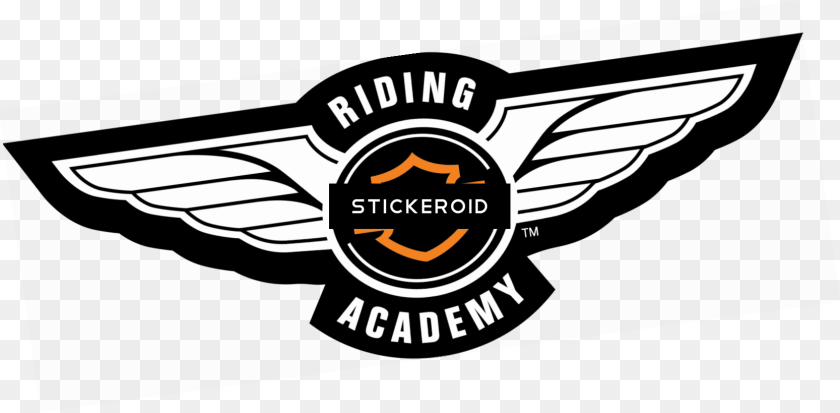 1667x819 Harley Davidson Logo Riding Academy, Emblem, Symbol, Badge, Aircraft Transparent PNG