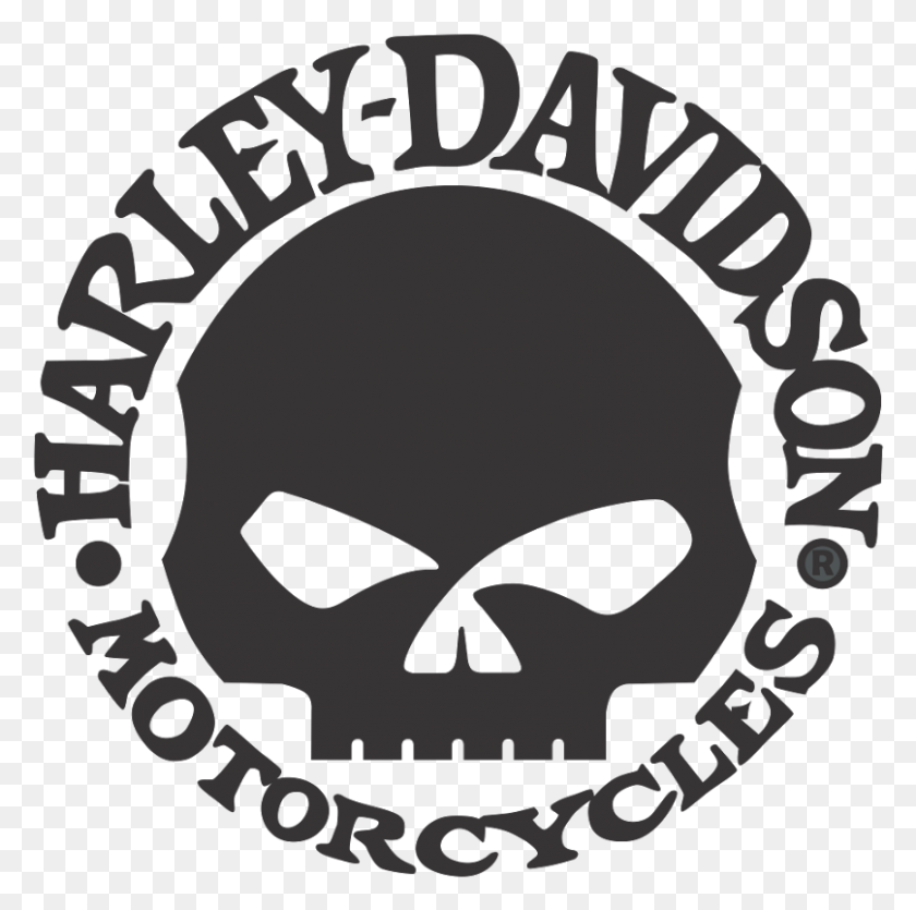807x802 Descargar Png Harley Davidson Logo Skull Harley Davidson Logo Skull Vector, Símbolo, Etiqueta, Texto Hd Png