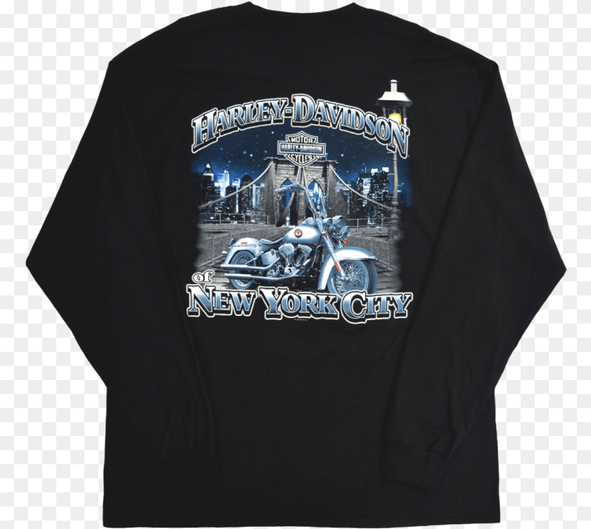 771x752 Harley Davidson Of Nyc Exclusive Brooklyn Bridge Tee, Sleeve, Clothing, Long Sleeve, Shirt Clipart PNG