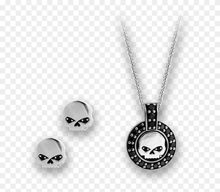 637x672 Harley Jewelry Set Harley Earring, Necklace, Accessories, Accessory Hd Png Скачать