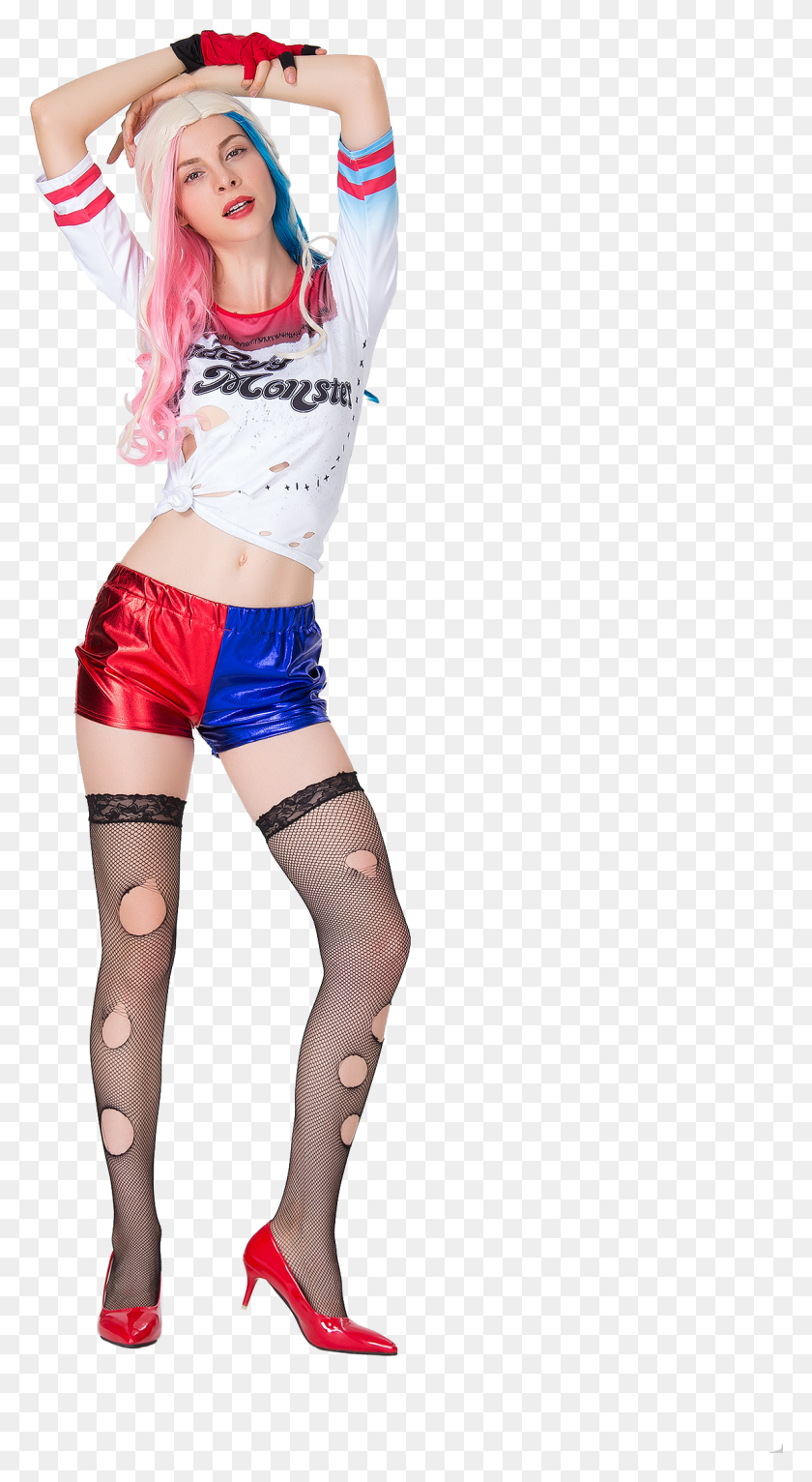 1154x2179 Harley Quinn, Clothing, Apparel, Person HD PNG Download
