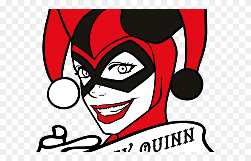 601x481 Harley Quinn Clipart Diamond Easy Things To Draw Harley Quinn, Label, Text, Graphics HD PNG Download