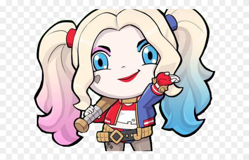 617x481 Harley Quinn Clipart Diamond Suicide Squad Harley Quinn Chibi, Outdoors HD PNG Download