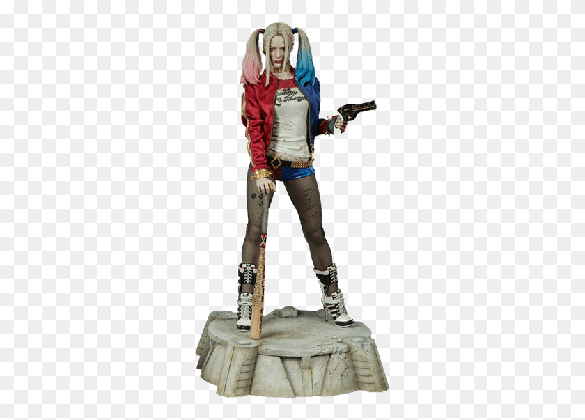 281x543 Harley Quinn Premium Format 14 Scale Statue Statue Harley Quinn 1, Person, Human, Clothing HD PNG Download