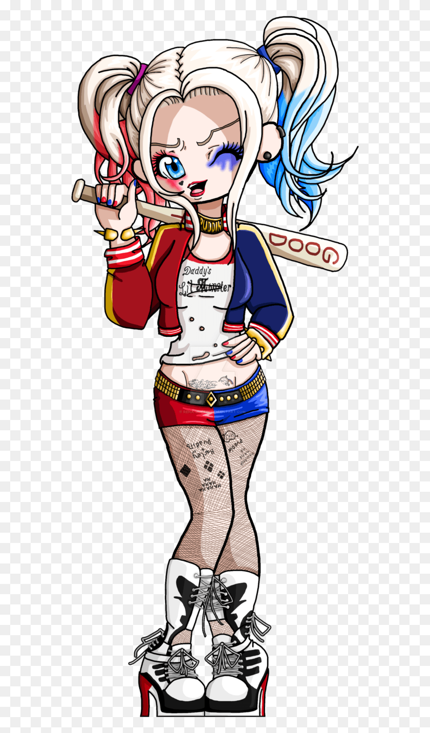 564x1371 Harley Quinn Suicide Squad Clipart, Costume, Person, Human HD PNG Download