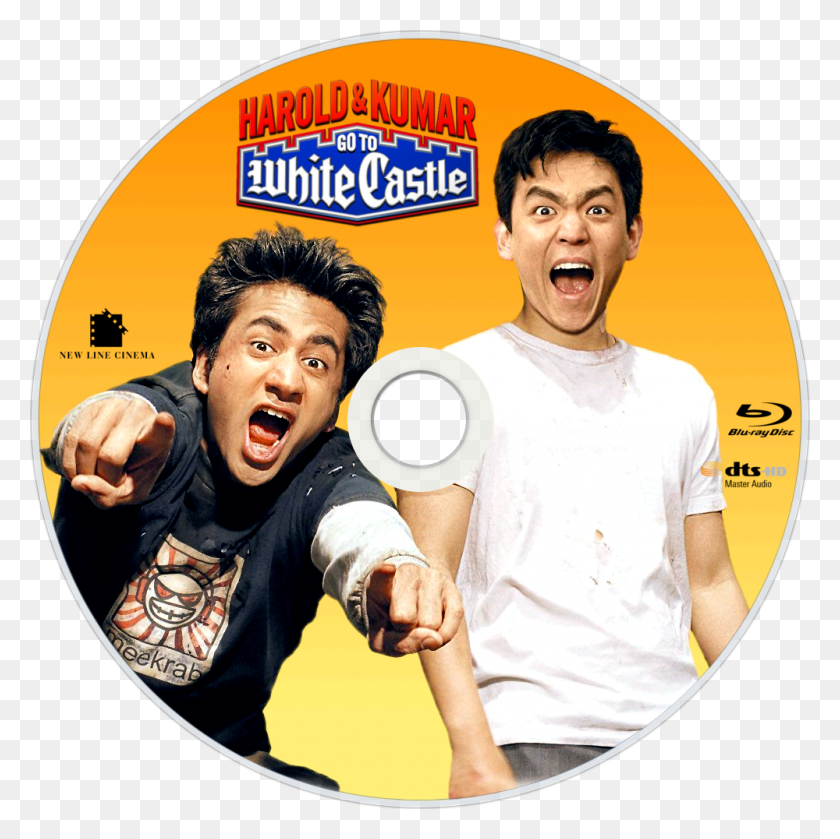 1000x1000 Harold Amp Kumar Go To White Castle Bluray Disc Image Harold And Kumar Go, Person, Human, Disk HD PNG Download
