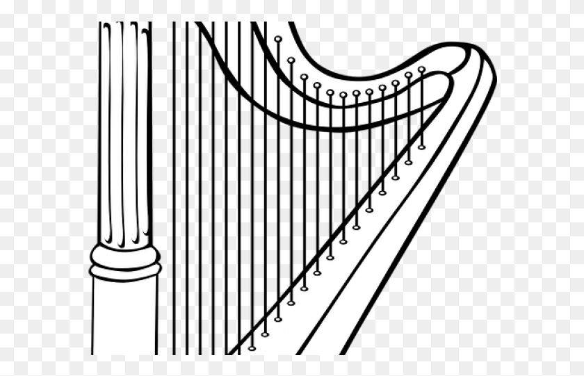 591x481 Harp Clipart Music Instrument Instrumentos Musicales Para Colorear, Musical Instrument, Lyre, Leisure Activities HD PNG Download
