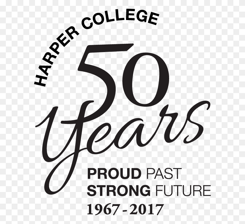 606x710 Harper 50th Logo Horizontal Calligraphy, Number, Symbol, Text HD PNG Download