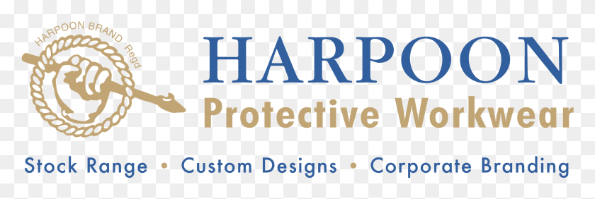 2191x625 Harpoon Protective Workwear Logo Transparent Atlantico Hall, Text, Word, Alphabet HD PNG Download