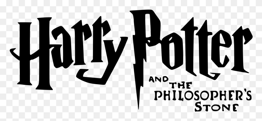 1219x514 Harry Potter And The Philosopher39s Stone Logo, Gray, World Of Warcraft HD PNG Download
