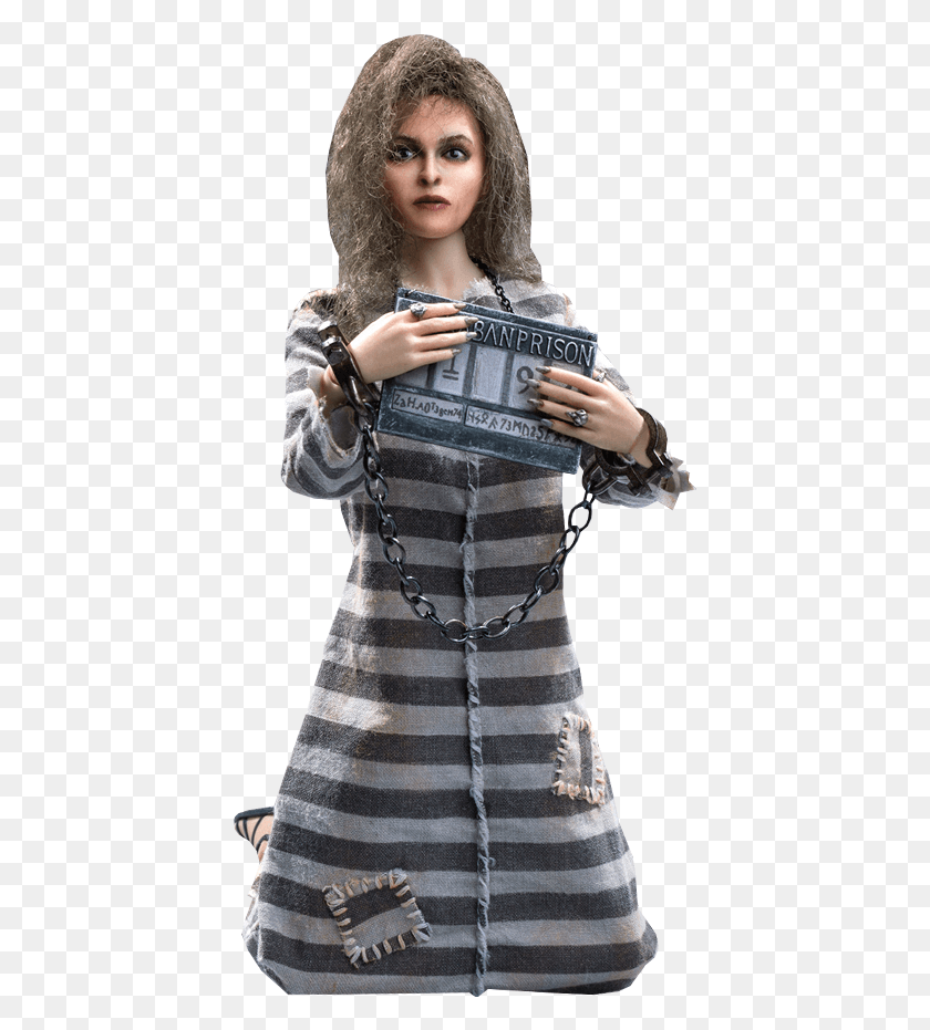419x871 Harry Potter And The Prisoner Of Azkaban Harry Potter Bellatrix Prison, Person, Human, Clothing HD PNG Download