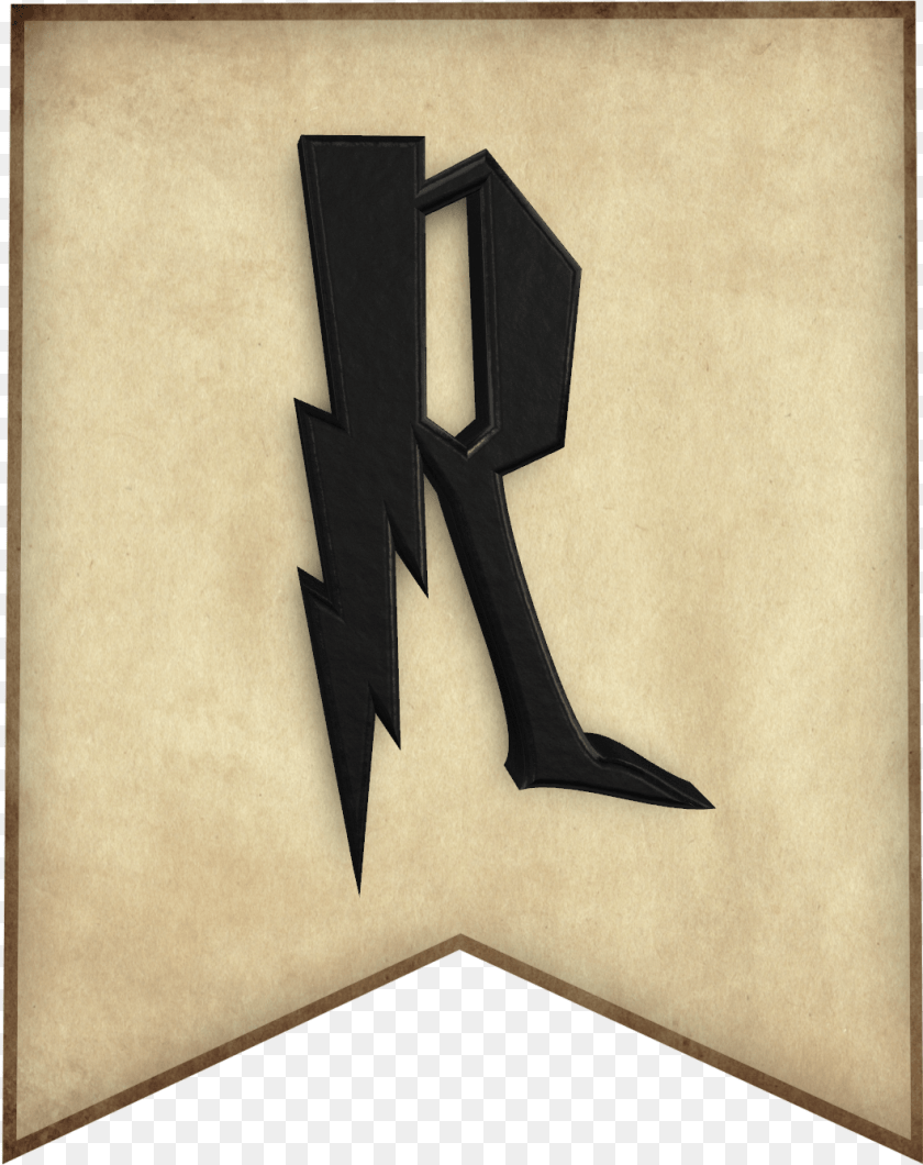 Harry Potter Banner Letters, Symbol, Text, Blade, Dagger Sticker PNG