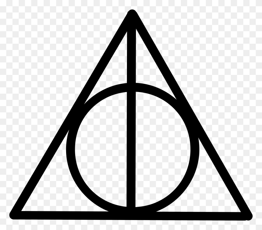 2400x2085 Harry Potter Clipart Deathly Hallows Deathly Hallows Symbol, Gray, World Of Warcraft HD PNG Download