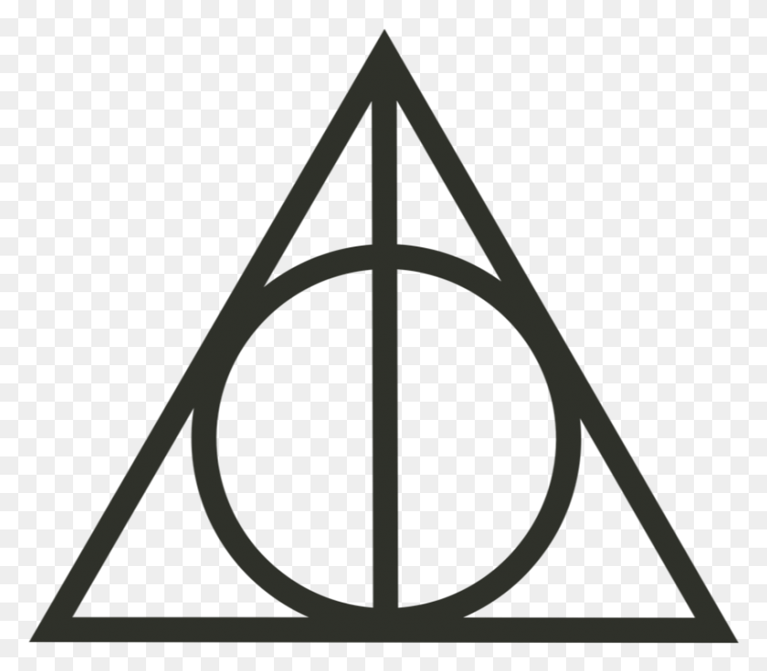 847x734 Harry Potter Símbolo De Las Reliquias De La Muerte Png / Triángulo Hd Png