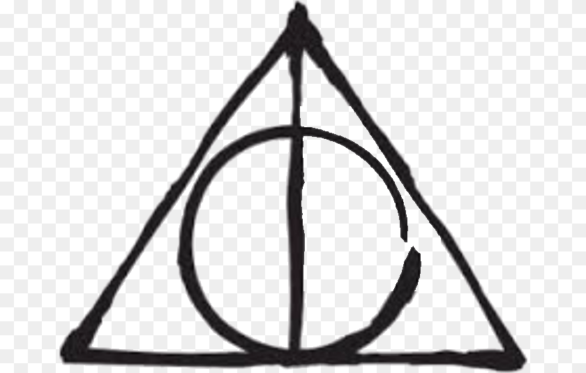 671x534 Harry Potter Harrypotter Deathlyhallows Deathly Hallows, Triangle, Bow, Weapon Transparent PNG