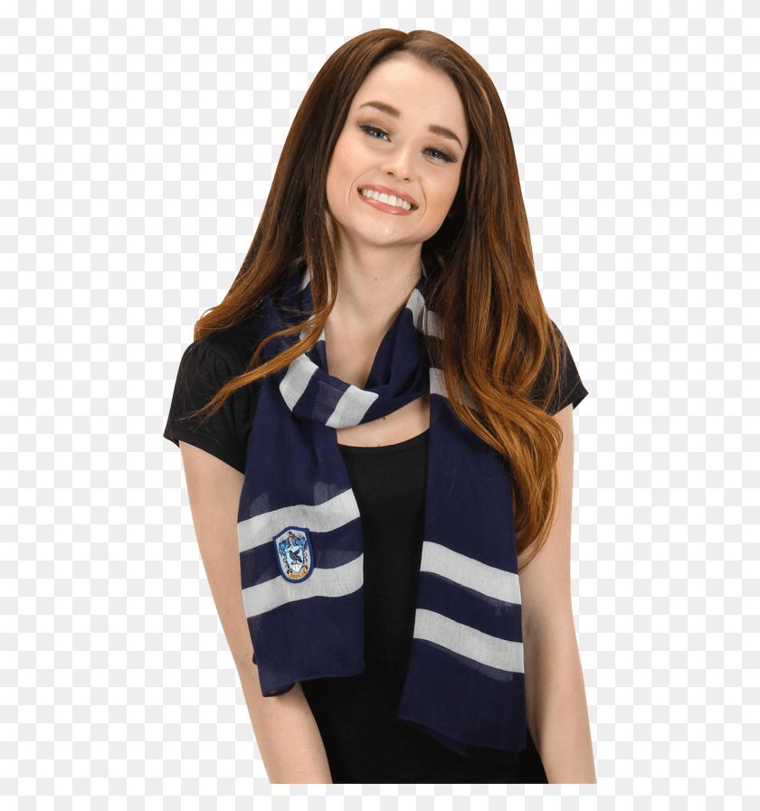481x837 Harry Potter Lightweight Ravenclaw Scarf, Clothing, Apparel, Person HD PNG Download