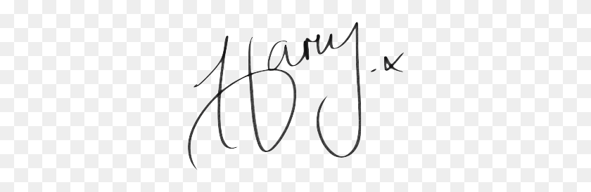 308x214 Harry Styles Signature Calligraphy, Text, Handwriting, Bow HD PNG Download