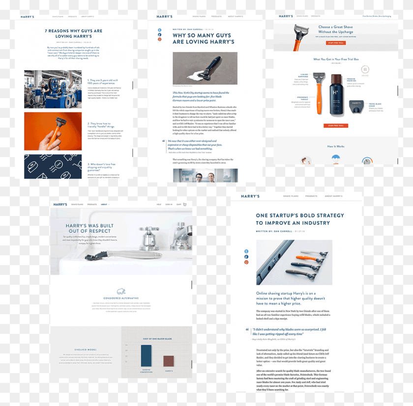 972x957 Harrys Landing Pages Dollarshaveclub Best Landing Page, Poster, Advertisement, Flyer HD PNG Download