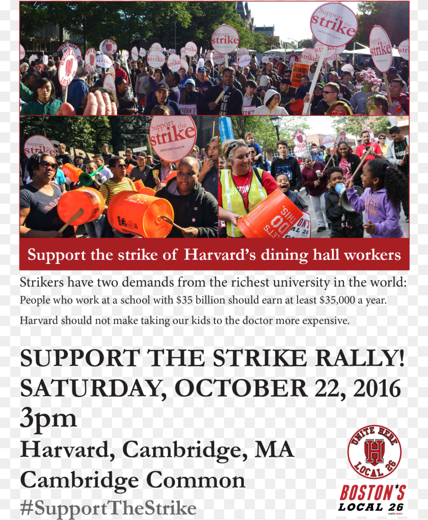 Harvard Strike Oct22 Vector Security, Advertisement, Poster, Person, People PNG