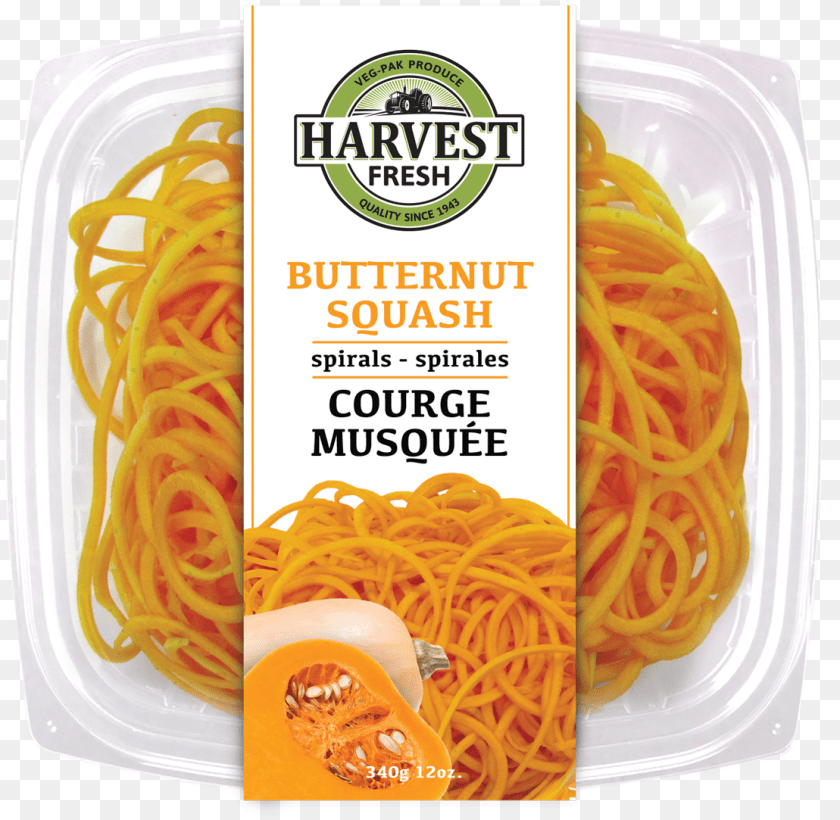 1109x1083 Harvest Fresh Butternut Squash Spirals 340g Chinese Noodles, Food, Pasta, Spaghetti, Noodle Clipart PNG