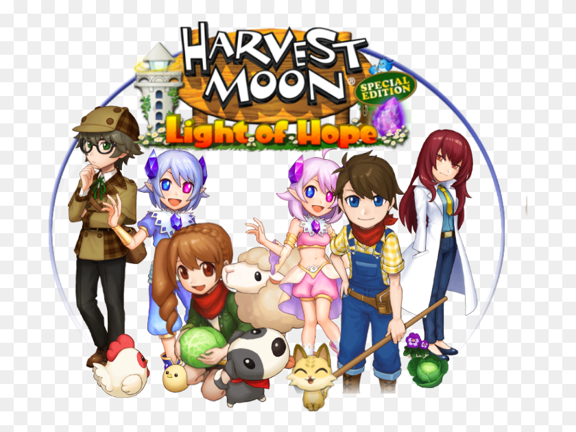 699x570 Harvest Moon Light Of Hope Dlc, Комиксы, Книга, Человек Hd Png Скачать