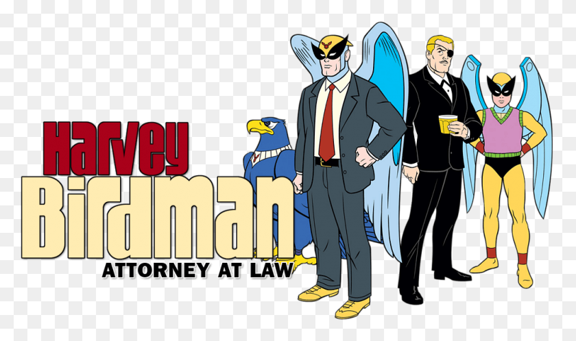 1000x562 Descargar Pngharvey Birdman Abogado En La Ley De Dibujos Animados, Persona, Humano, Cartel Hd Png