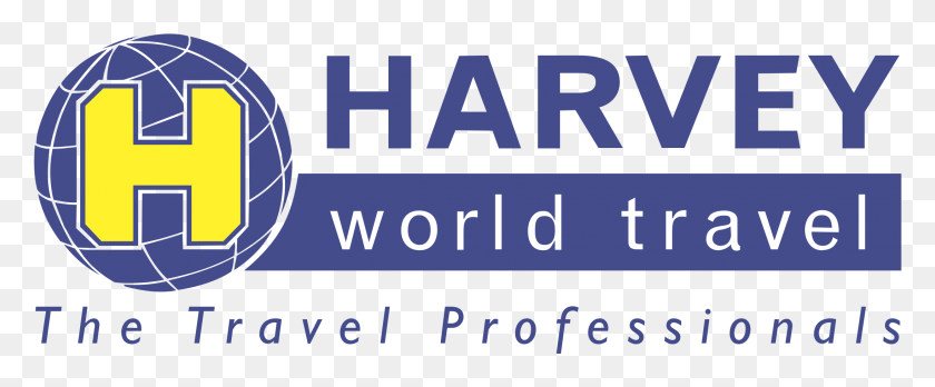 2191x811 Harvey World Travel Logo Transparent Harvey World Travel, Text, Alphabet, Number HD PNG Download