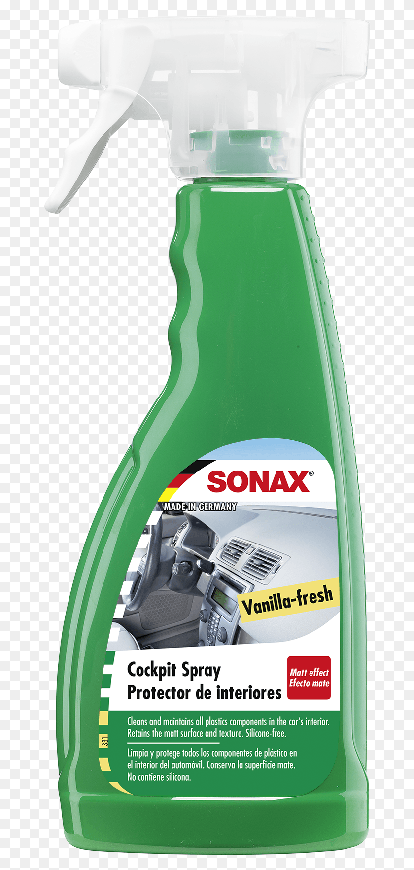 664x1704 Has A Dust Repellent Effect Is Anti Static And Even Sonax Cockpit Spray, Bottle, Beverage, Drink HD PNG Download
