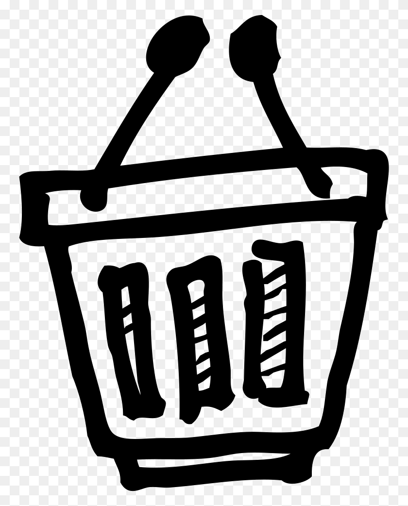 762x982 Has Been Canceled, Basket, Shopping Basket, Stencil HD PNG Download