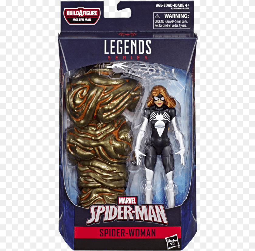 465x828 Hasbro Marvel Legends Spider Man Far From Home Spider Marvel Legends Spider Woman, Adult, Female, Person, Book Clipart PNG