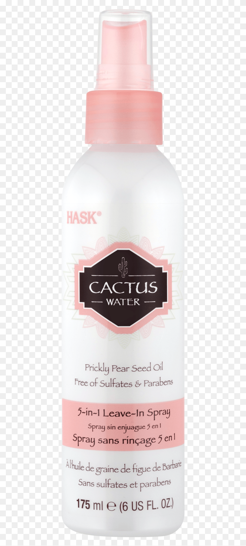 421x1801 Hask Cactus Water 5 In 1 Leave In Spray With Prickly, Label, Text, Bottle HD PNG Download