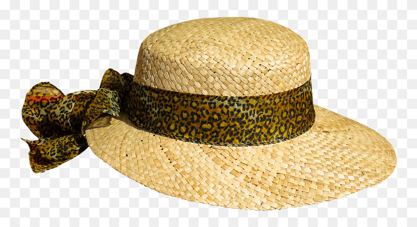 766x399 Hat Straw Hat Headwear Sun Protection Sun Hat Transparent Straw Hat, Clothing, Apparel, Snake HD PNG Download