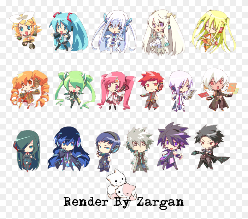 999x877 Hatsune Miku All Characters, Rug, Graphics HD PNG Download