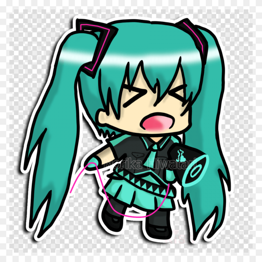 900x900 Hatsune Miku Chibi, Comics, Libro, Manga Hd Png