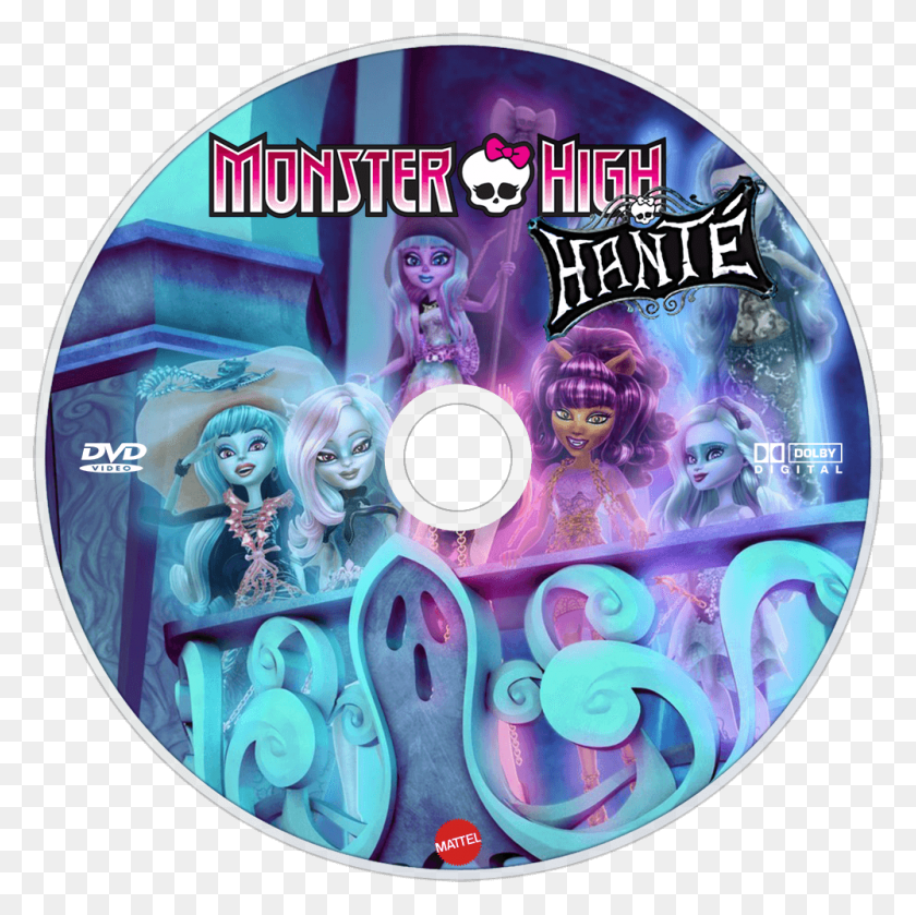 1000x1000 Haunted Dvd Disc Image Monster High Haunted Rochelle Goyle, Disk, Doll, Toy HD PNG Download