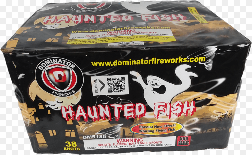 Haunted Fish D, Box, Cardboard, Carton, Qr Code Clipart PNG