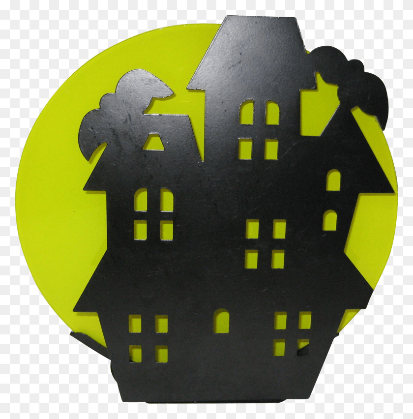 1763x1792 Haunted House Black Metal Silhouette Votive Candleholder, Sphere, Light, Symbol Descargar Hd Png