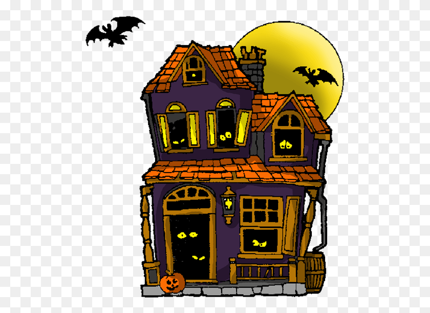 507x551 Haunted House Clip Art Free, Pac Man, Arcade Game Machine HD PNG Download